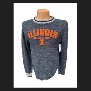 Mens Bruzer Official IL College Crewneck Sweater S/P New